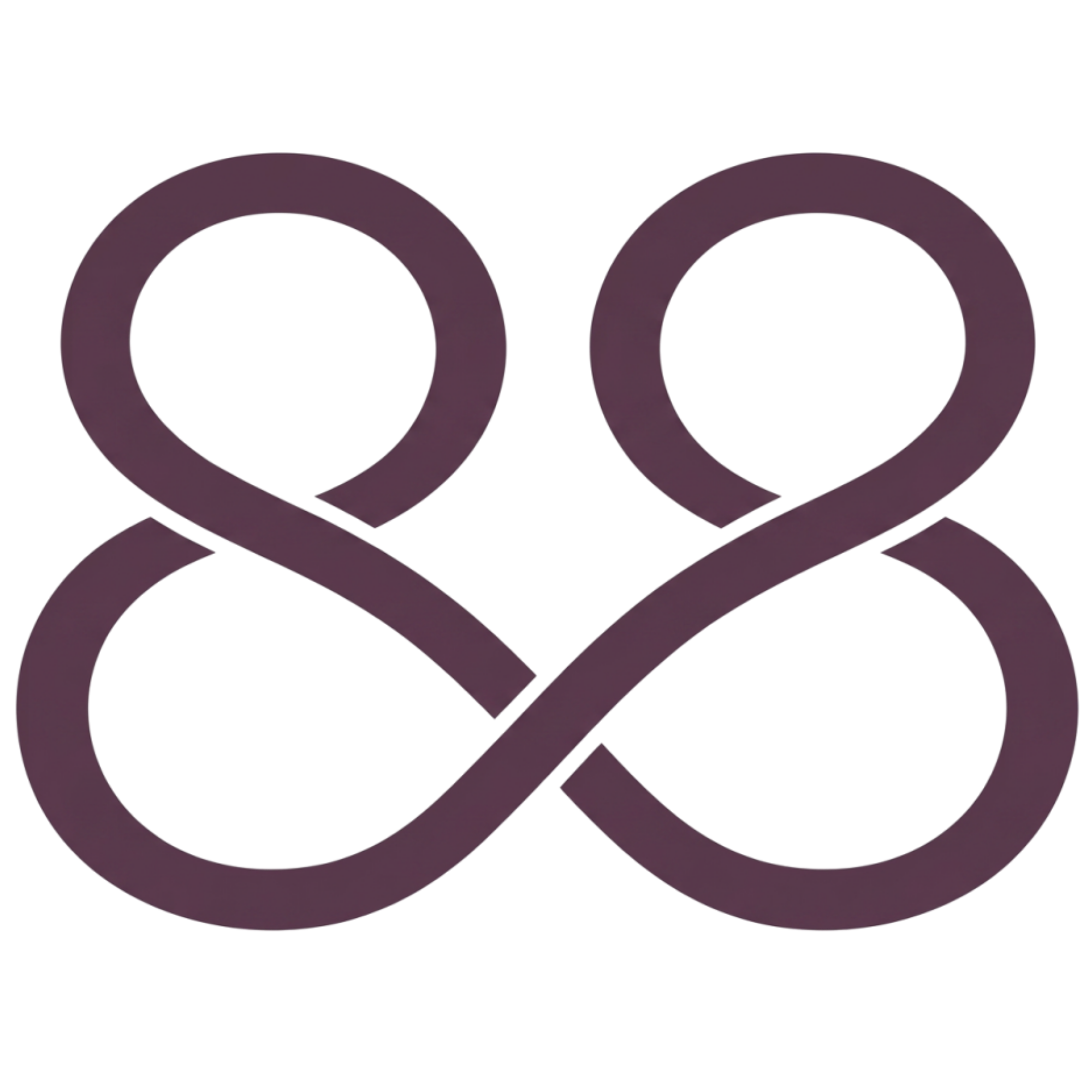88 Corner interwoven double-loop symbol